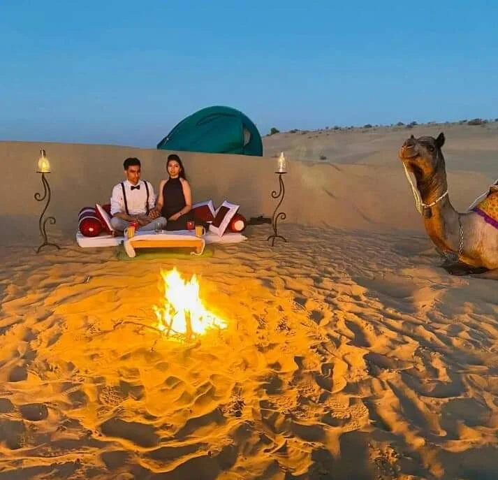 Evening Desert Package Jaisalmer @ ₹3999 - Jeep Safari Camel Ride Dinner Folk Dance