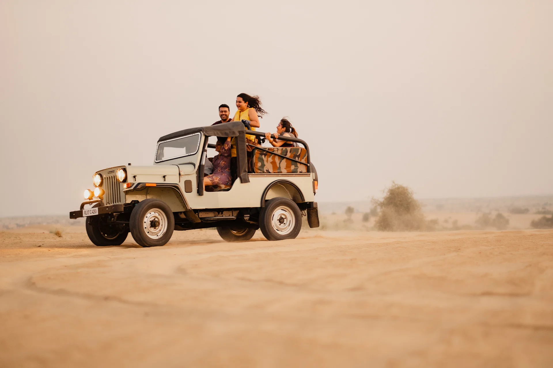 4x4 Jeep Safari in Jaisalmer @ ₹500 Per Person - Sam Sand Dunes Dune Bashing